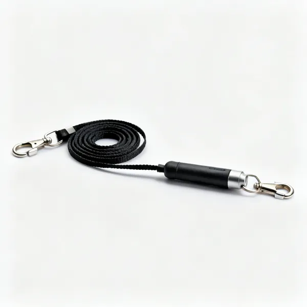 Tool lanyards: A coiled tool lanyard tether with a clip at each end