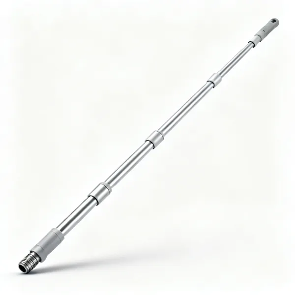 Telescopic pole: A long telescopic aluminium cleaning pole in several sections with a threaded end