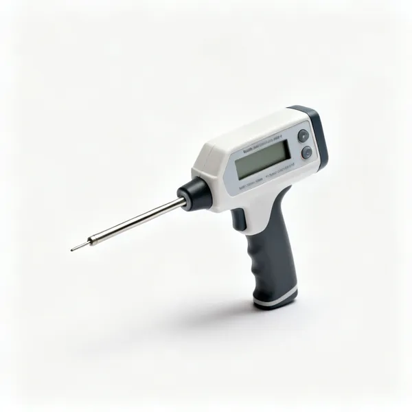 A handheld moisture meter with a probe