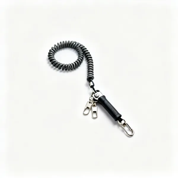 Tool lanyards: A coiled tool safety lanyard with clips
