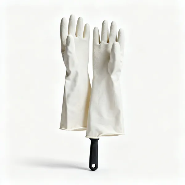 Chemical gloves: A pair of long chemical resistant gloves