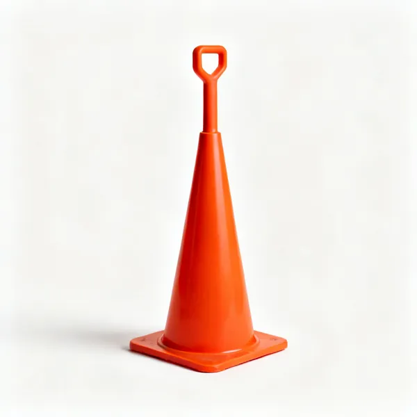 Orange traffic safety cones