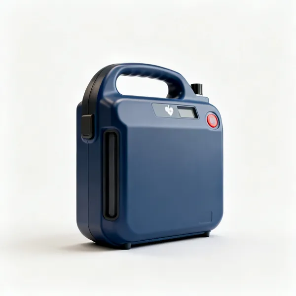 An automated external defibrillator unit
