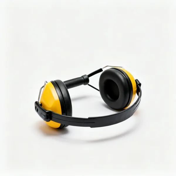 A pair of over ear safety ear defenders