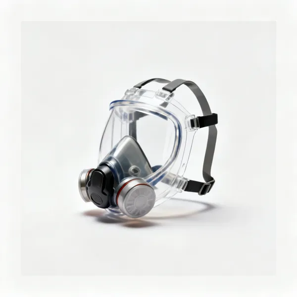 A full face respirator mask