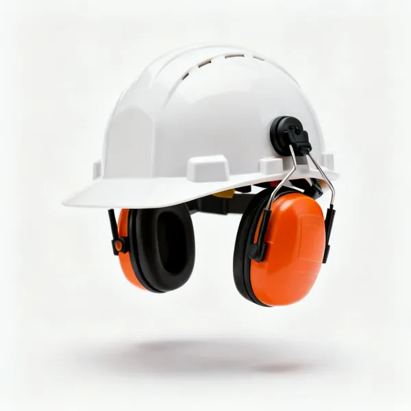 Helmet mounted defenders: Hard hat mounted ear defenders
