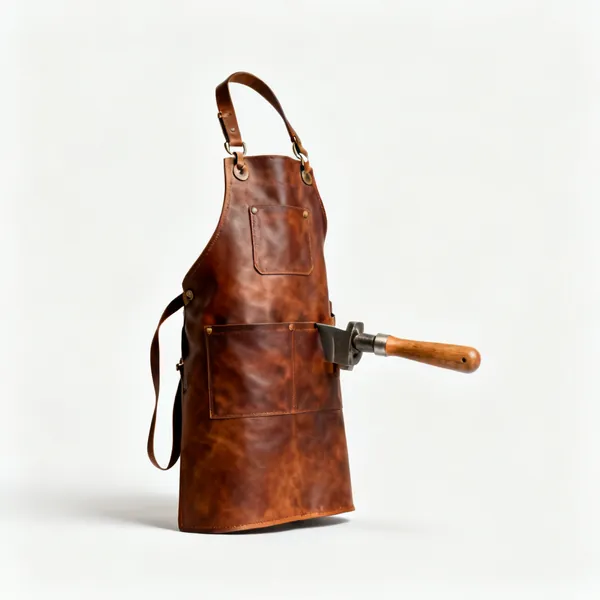 Leather apron: A leather workshop apron