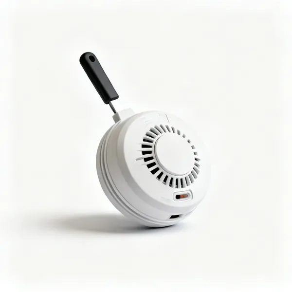 A ceiling smoke alarm detector