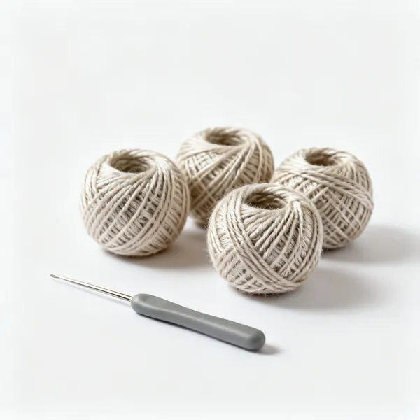 Several balls of perle cotton thread with a twisted sheen
