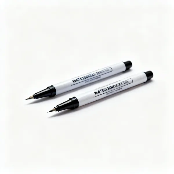 Water soluble pen: Two water soluble fabric marking pens with fine tips