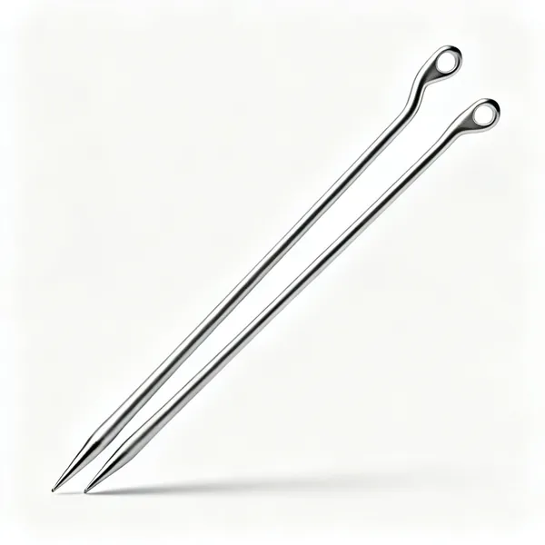 Bent tip needle