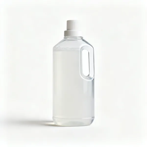 A single bottle of no rinse delicate wool wash, standing upright with clear space at every edge