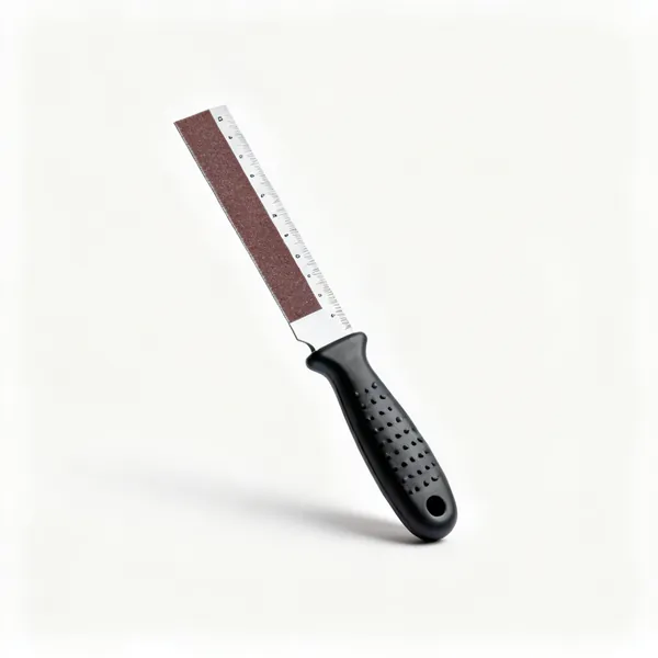 Ruler grips: A sheet of small adhesive sandpaper ruler grip dots