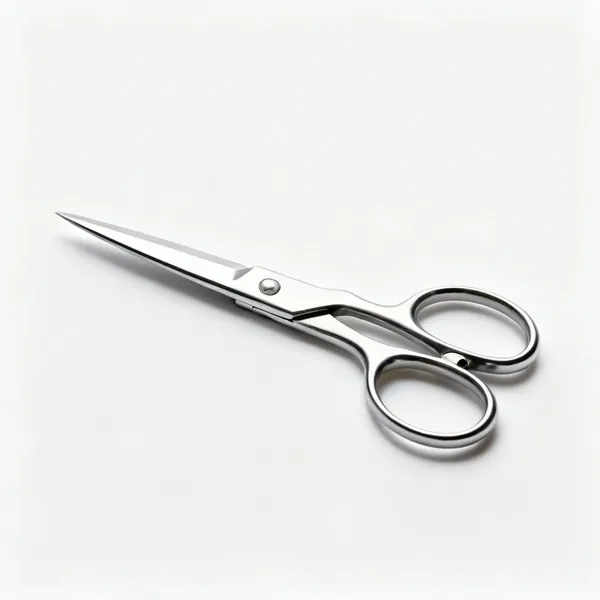 A pair of medium dressmaking scissors with symmetrical handles