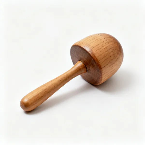 A wooden darning mushroom