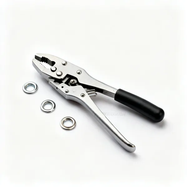 Eyelet tool: An eyelet setting tool with metal eyelets
