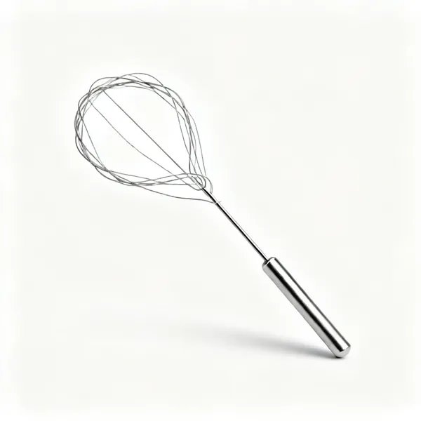 A wire needle threader with a metal handle