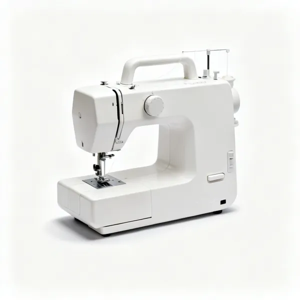 A white overlocker serger machine
