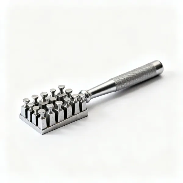 A set of metal pattern weights