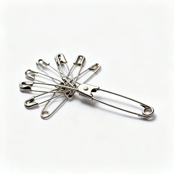 A group of assorted safety pins