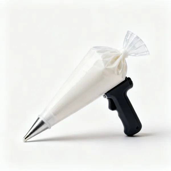 Grout bag: A grout piping bag with a nozzle