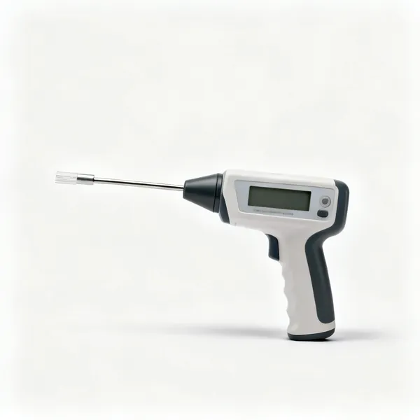 A handheld moisture meter