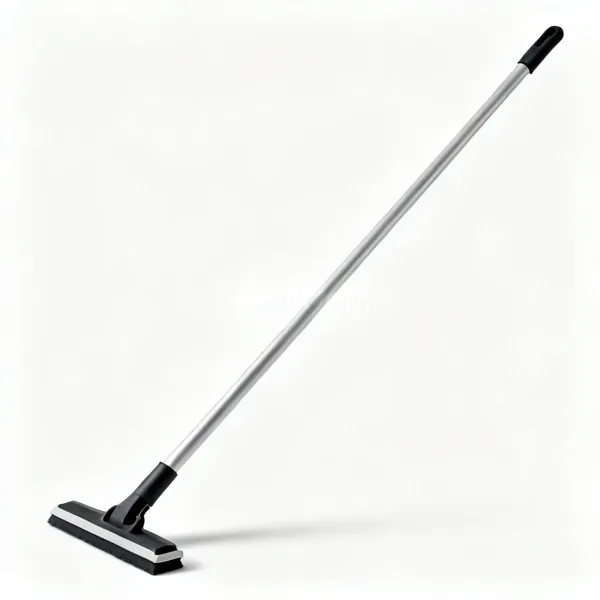 A long handled floor scraper