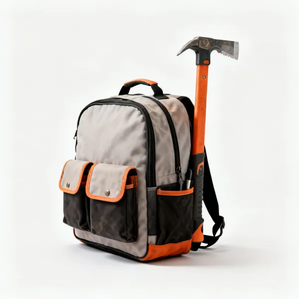 A tool backpack with pockets