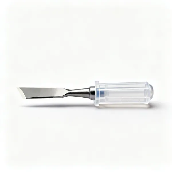 Plastic blade guards on chisels