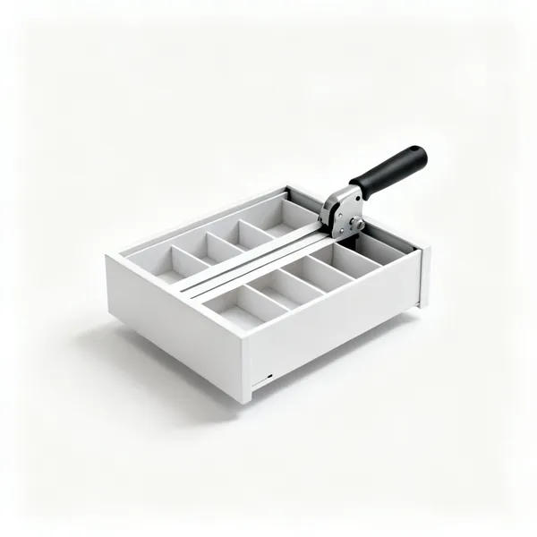 Drawer dividers: Adjustable drawer divider strips in a drawer