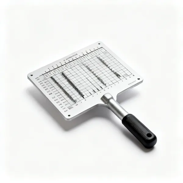 Fastener gauge board: A fastener thread identification gauge board