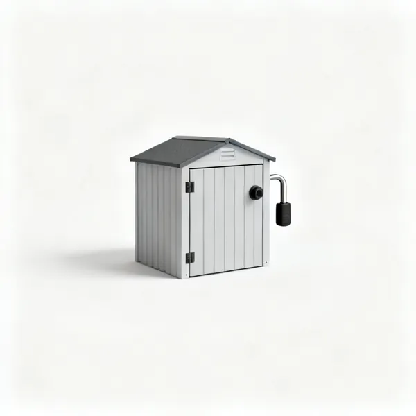 Shed alarm: A small shed door alarm unit