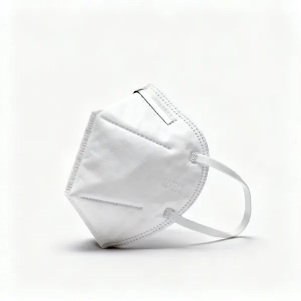 A folded dust mask respirator