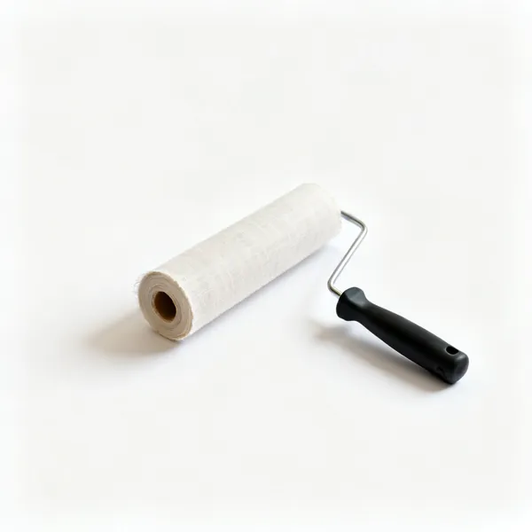 A roll of fine upholstery scrim fabric