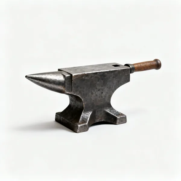 A steel blacksmith anvil