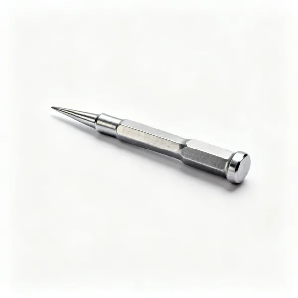 A steel centre punch