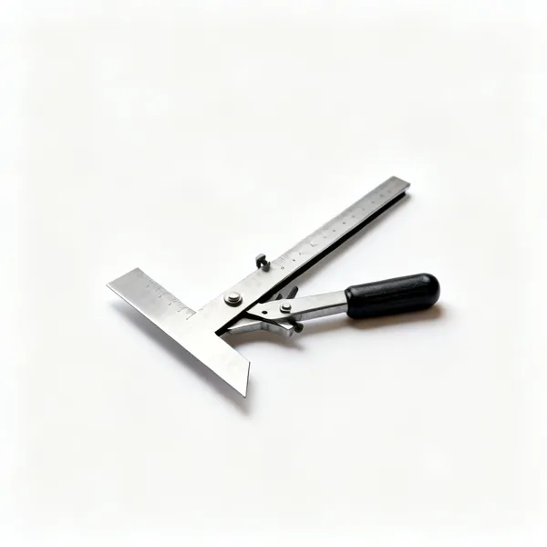 Engineer's square: An engineer's try square with a steel blade