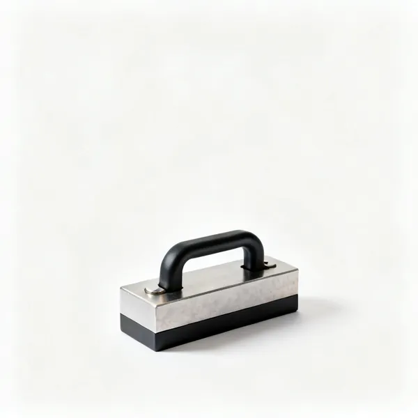 A switchable lifting magnet with a handle