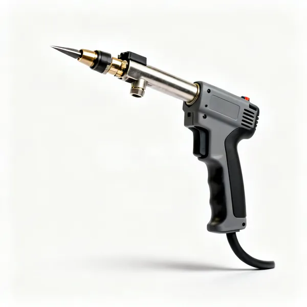 A plasma cutter machine with a cutting torch