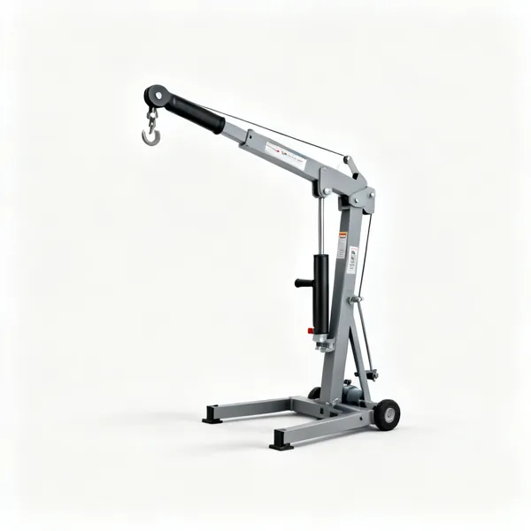 Engine crane or hoist: A folding hydraulic shop crane hoist