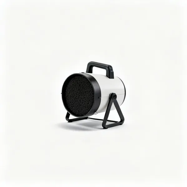 A small benchtop fume extractor fan with a carbon filter
