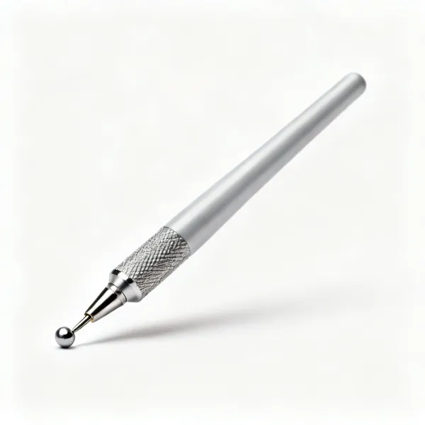 A pyrography wire writer nib with a small rounded ball tip