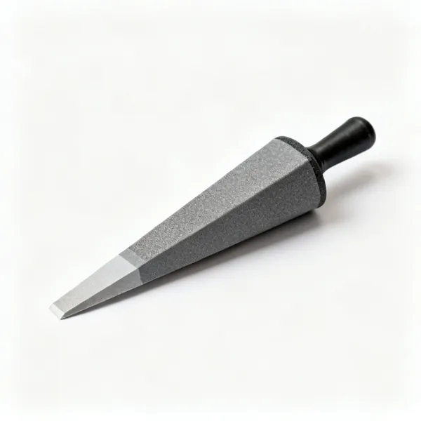 Cone slip: A tapered conical sharpening stone with a fine grit surface