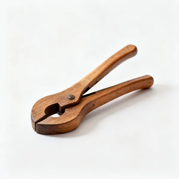 A pair of wooden clamping cauls with a slight curve
