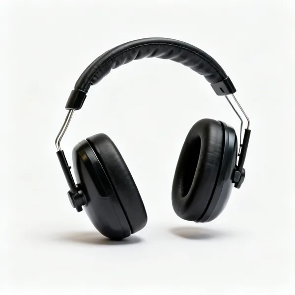 A pair of over ear protective ear defenders