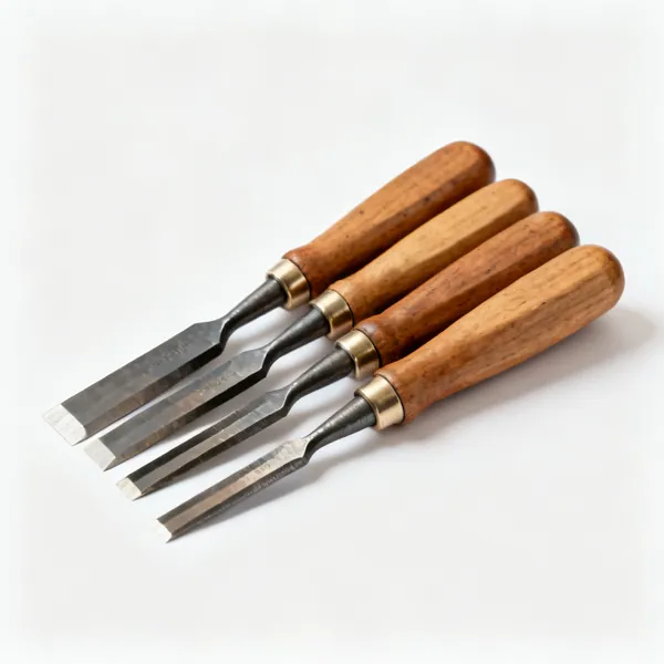 A set of wood chisels