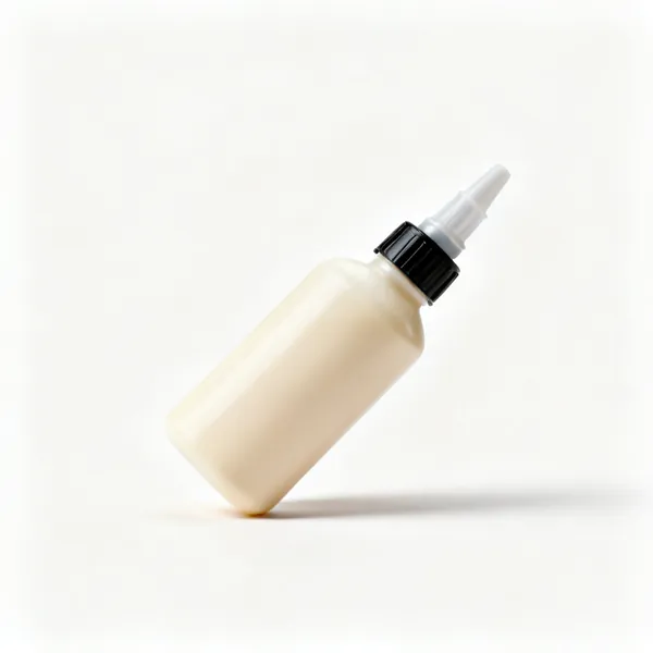 Adhesives: Bottles of wood glue and epoxy adhesive