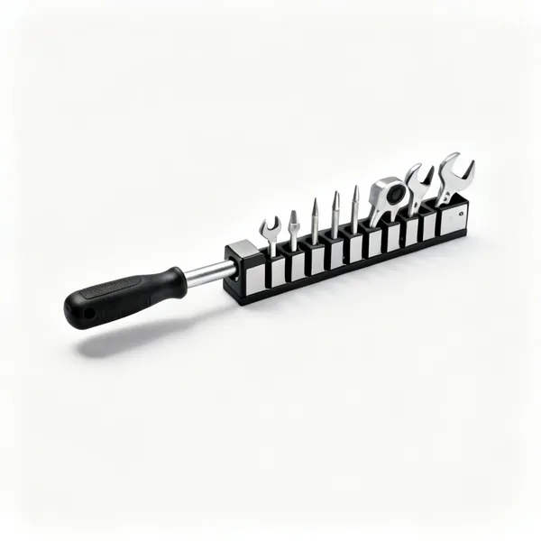 Magnetic tool strip: A magnetic tool holder strip with tools