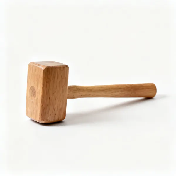 A wooden mallet