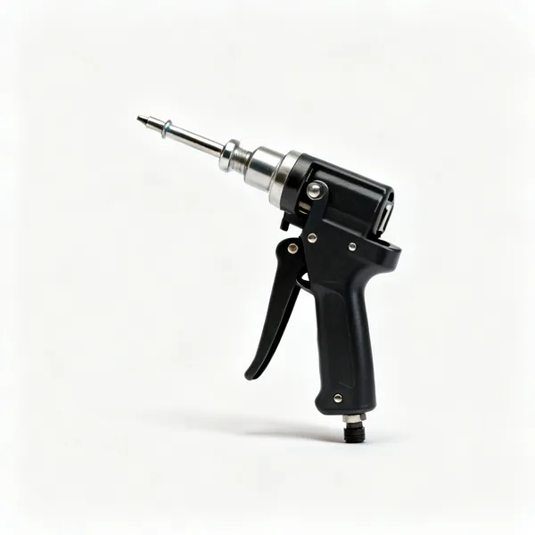 A hand pop rivet gun